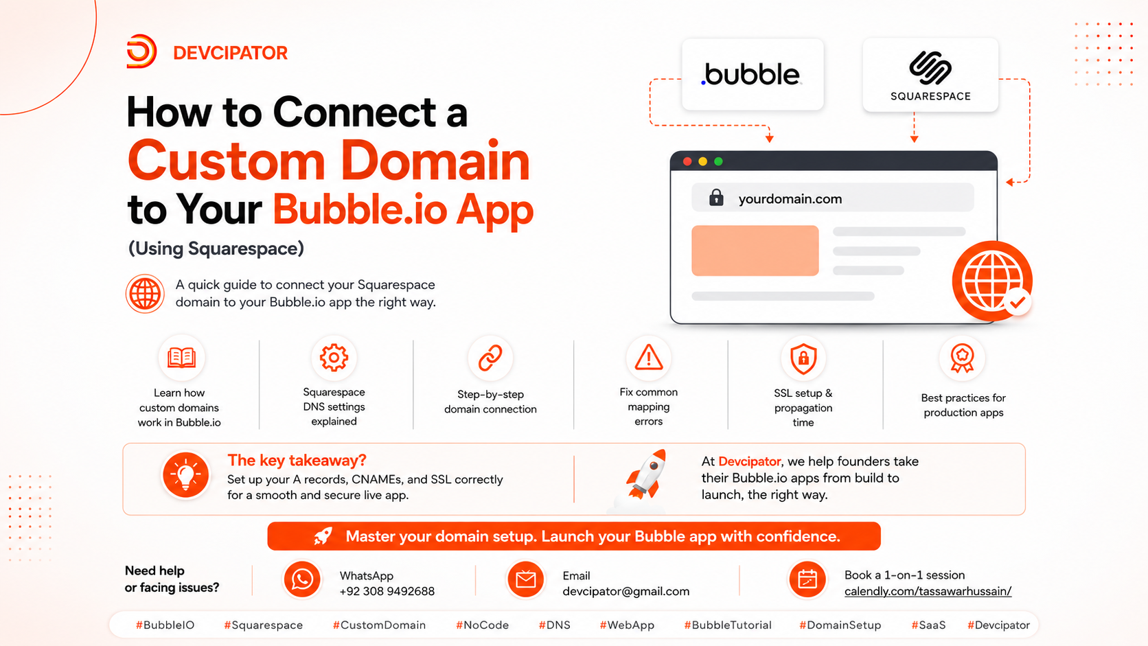 How to Connect a Custom Domain to Your Bubble.io App (Using Squarespace)